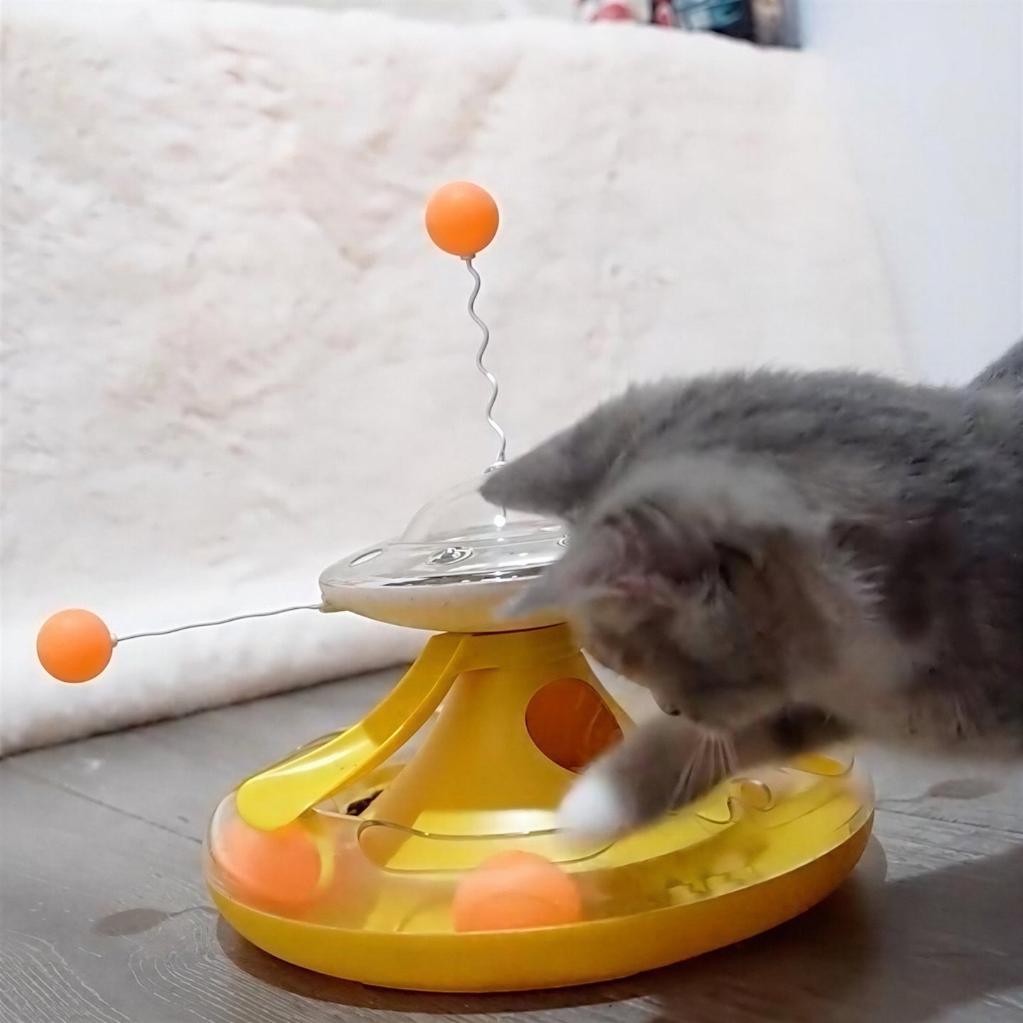 Jouet pour Chat Distributeur de Croquettes - Tournichat™ Pour toi Mon chat