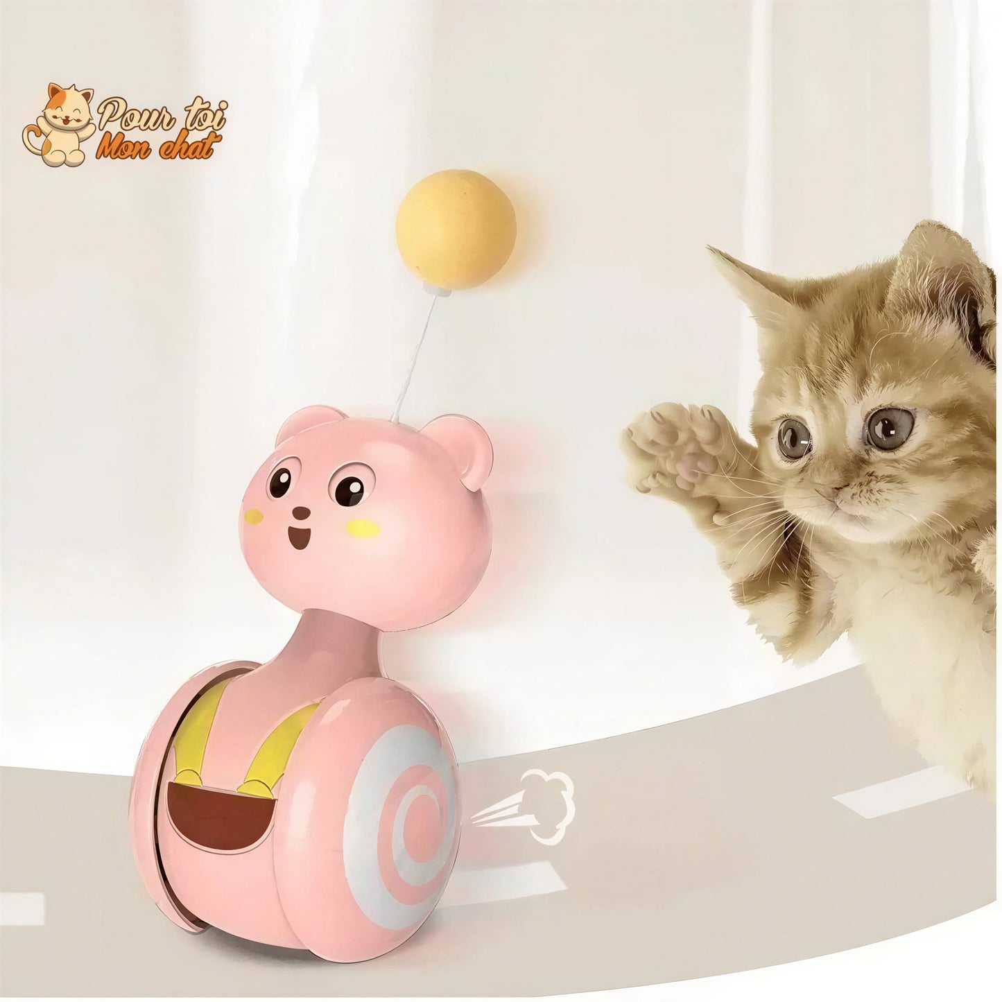 Jouet interactif animé pour chats Pour toi Mon chat