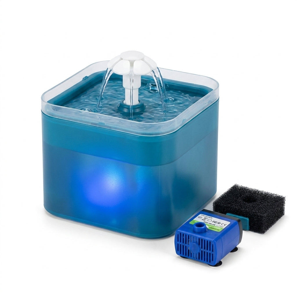 Fontaine à eau pour chats avec éclairage LED Pour toi Mon chat