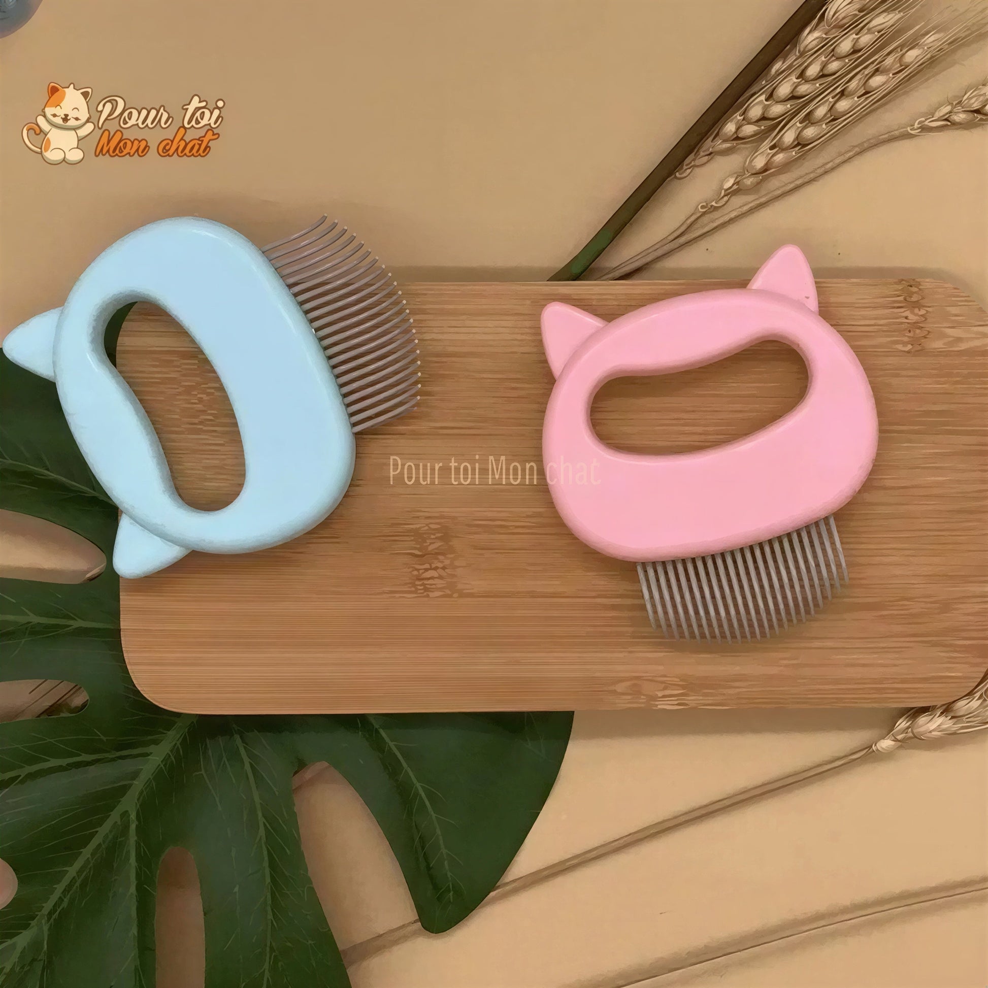 Peigne de toilettage et de massage pour chats – Grat’monChat™ Pour toi Mon chat
