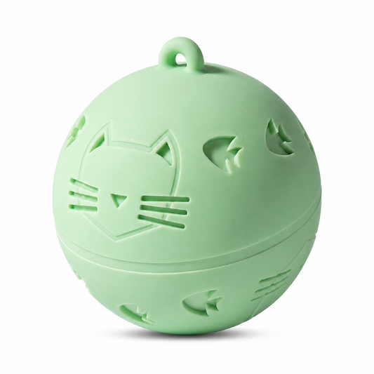 Balle sautante interactive verte rechargeable pour chat - vue 1