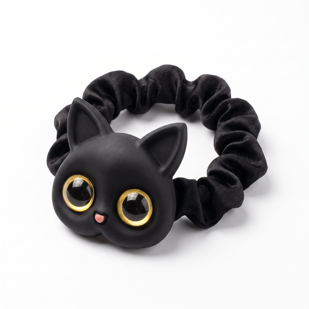 Élastique pour cheveux en soie en forme de chat Pour toi Mon chat