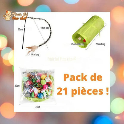 Pack de jouets divers et rigolos pour chat - TousmesJouets4Cat™ Pour toi Mon chat