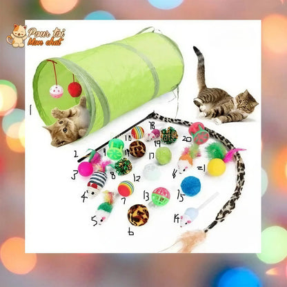 Pack de jouets divers et rigolos pour chat - TousmesJouets4Cat™ Pour toi Mon chat