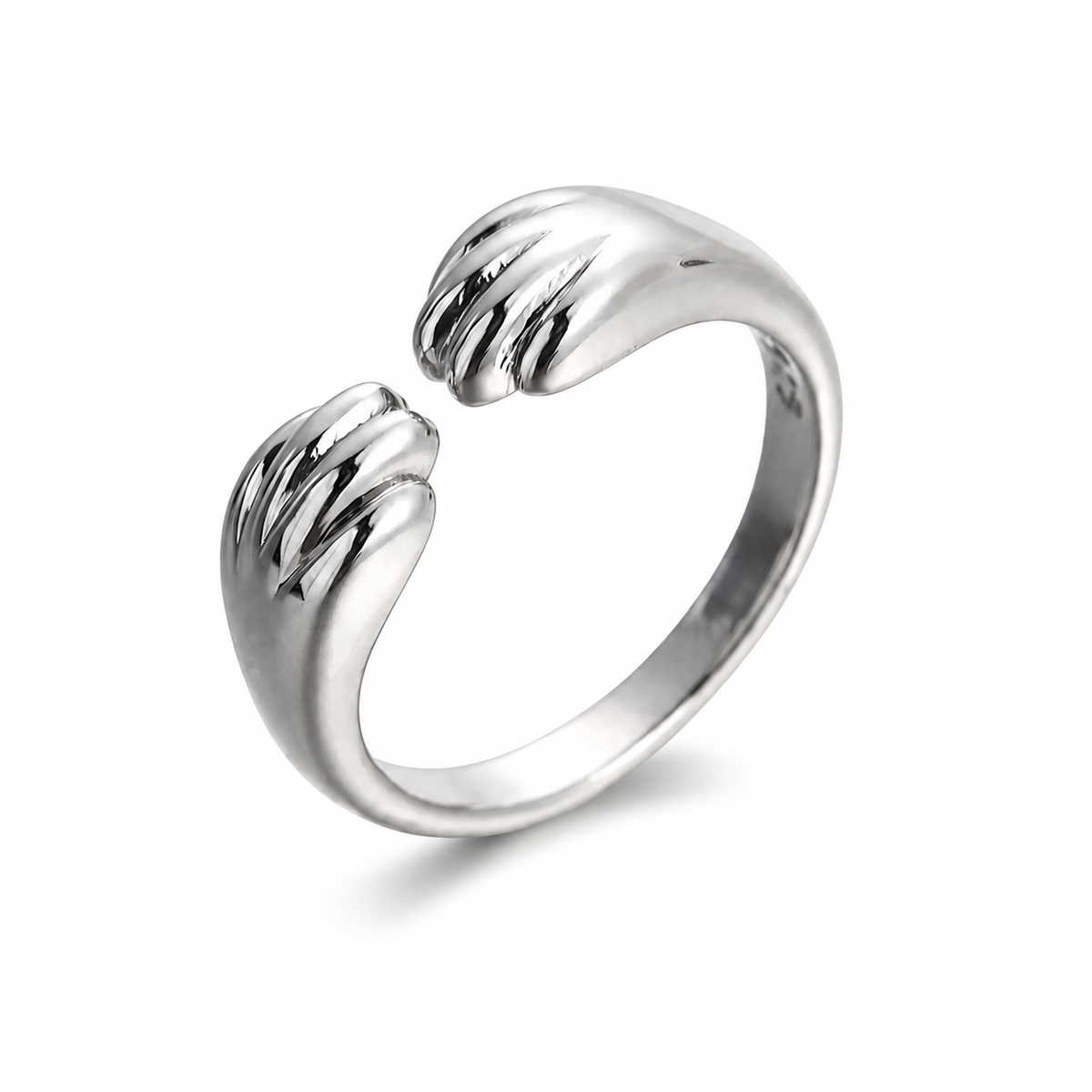 Bague Chat Ouverte et Réglable pour Femme - vue 1