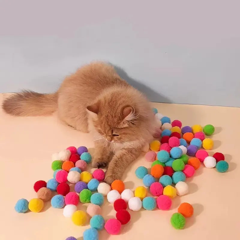 Pistolet en plastique avec cent balles de lancement en peluche pour chat Pour toi Mon chat