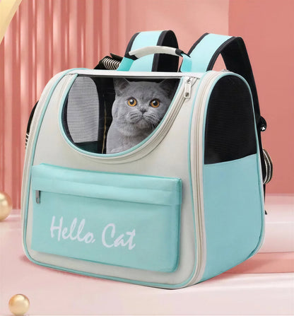 Sac à dos de transport respirant pour chat Pour toi Mon chat
