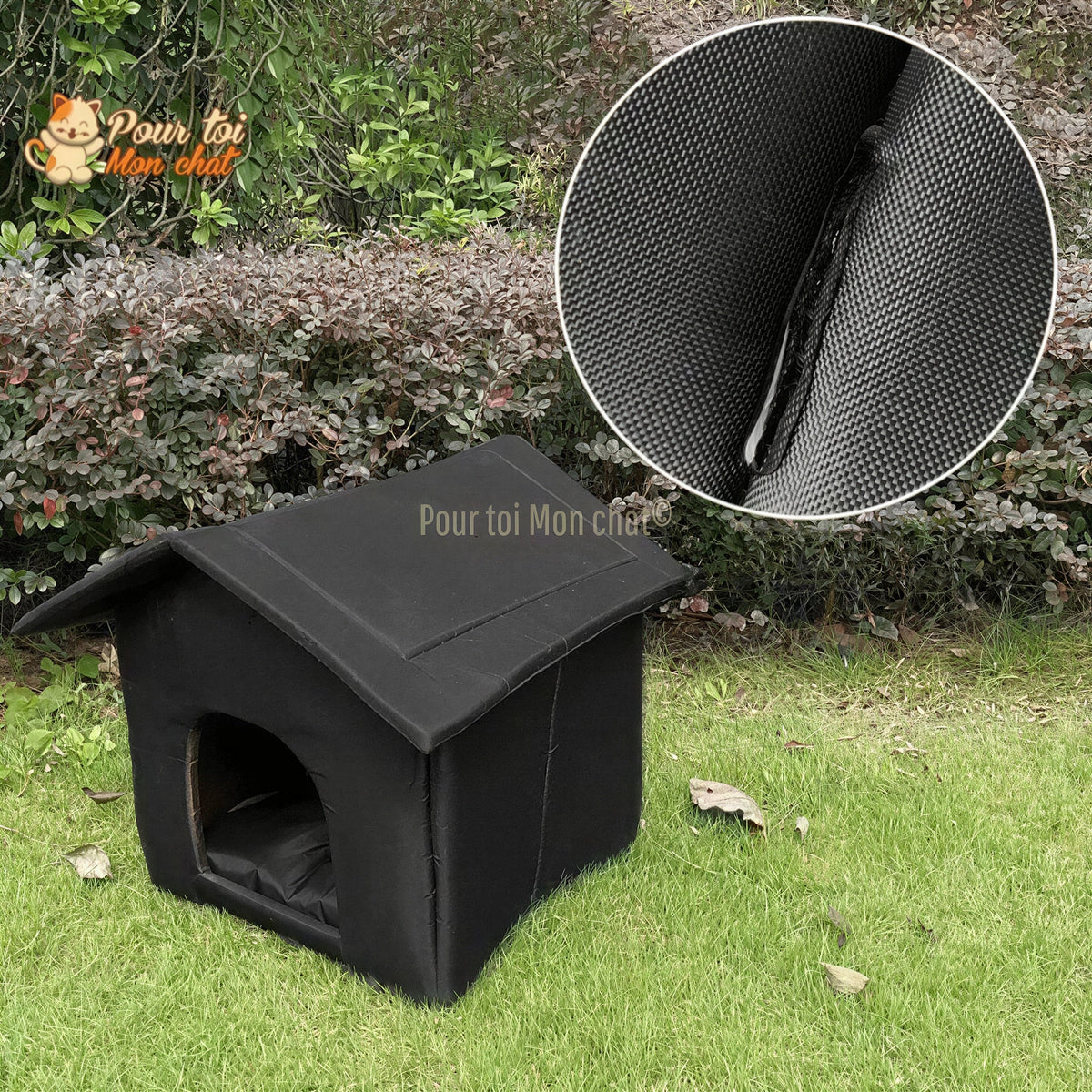 MAISON ÉTANCHE POUR CHAT D’EXTÉRIEUR - CABANE4CAT™ Pour toi Mon chat