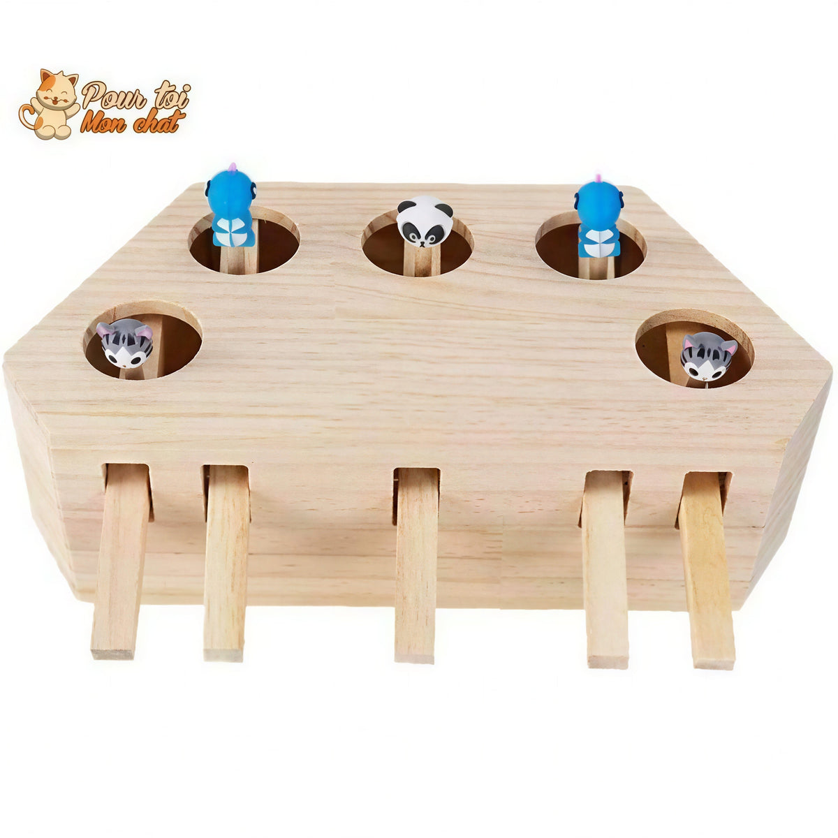 Jeu éducatif en bois - AttrapCat'™ Pour toi Mon chat