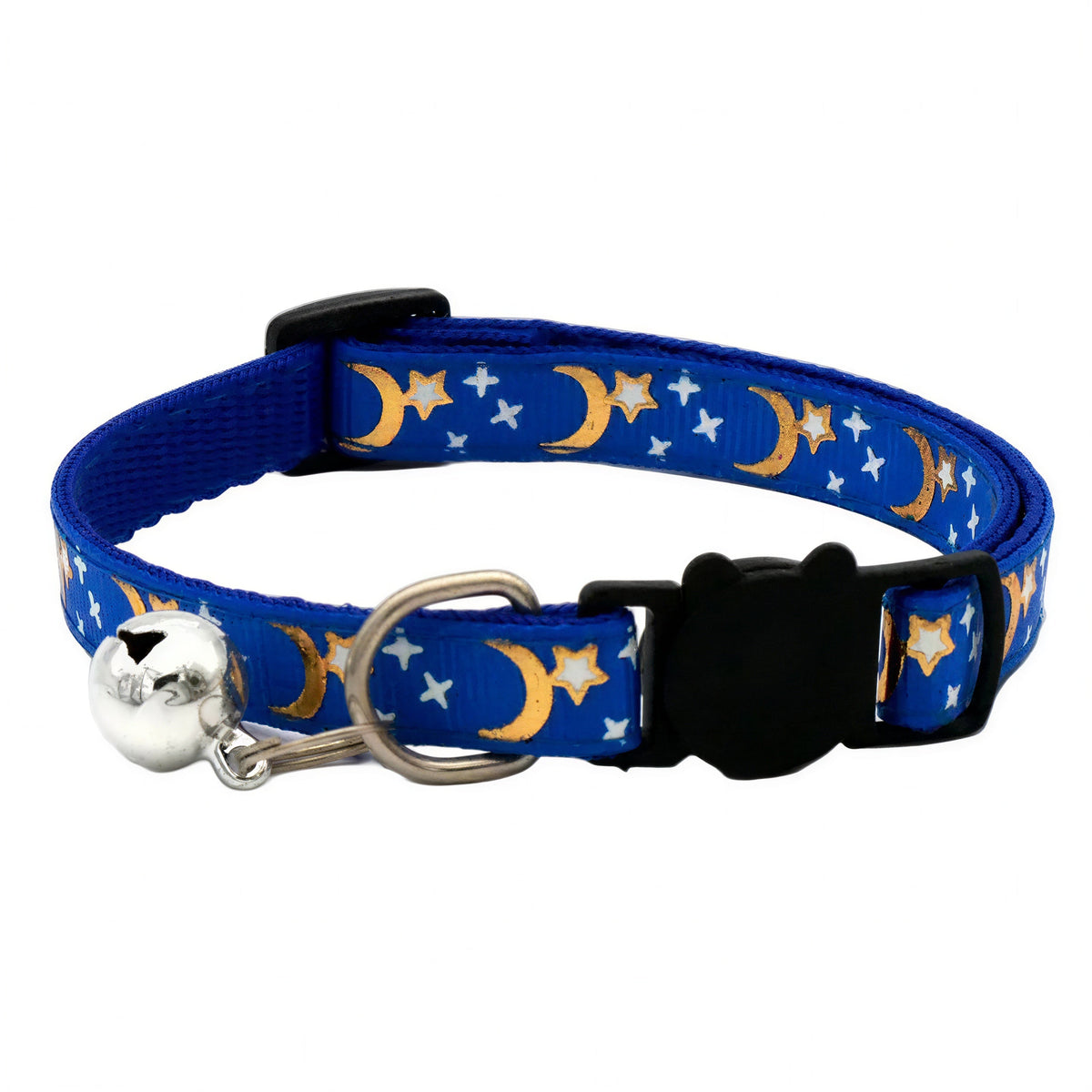 Collier Chat Anti Étranglement avec Motifs de Lunes et d'Étoiles Pour toi Mon chat