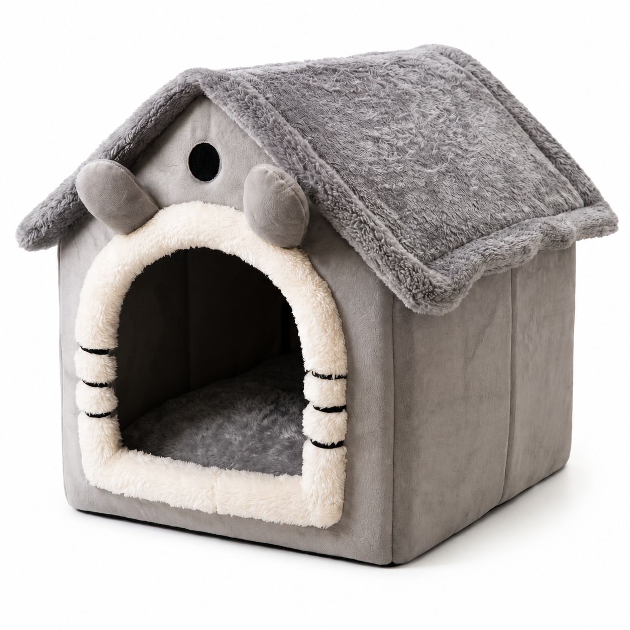 PETITE MAISON EN PELUCHE POUR CHAT – TOITpourCHAT™ Pour toi Mon chat