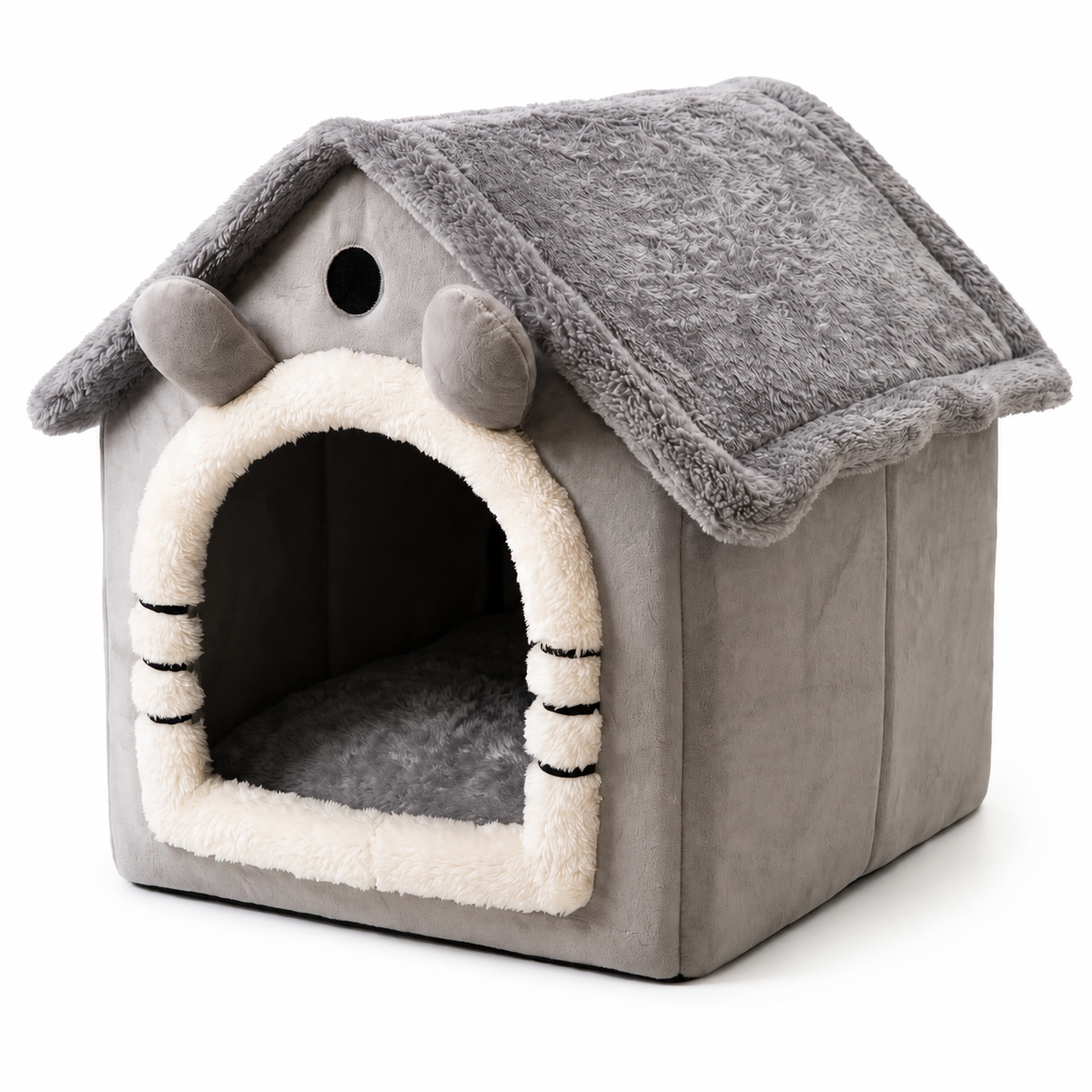 PETITE MAISON EN PELUCHE POUR CHAT – TOITpourCHAT™ Pour toi Mon chat