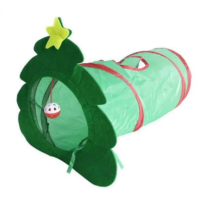 Noël Pour Chat Jouet Forme Tunnel Sapin De Noël Pliable Pour toi Mon chat