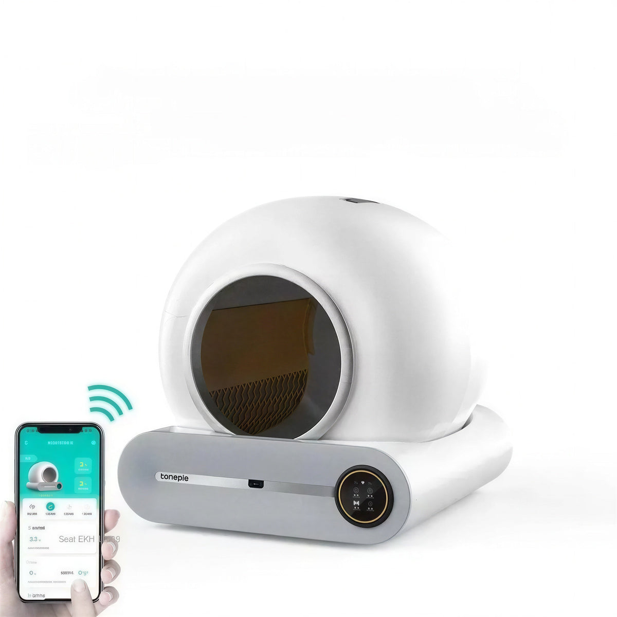 Litière Automatique et Connectée avec Application Pour toi Mon chat
