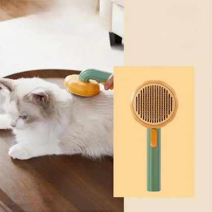 Brosse Chat Poil Long avec Bouton Autonettoyant - vue 2