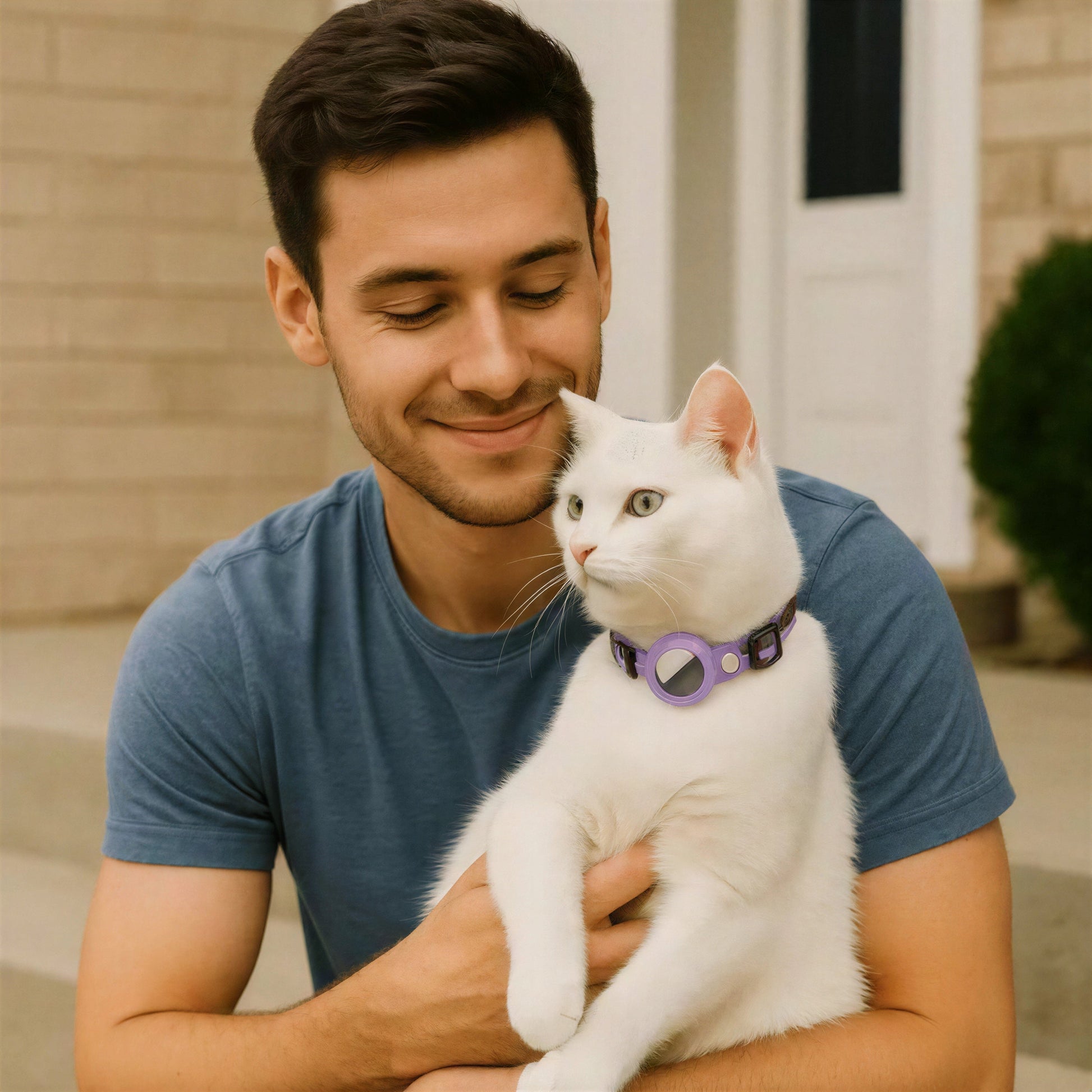 Collier GPS Chat - Support Airtag, Collier de Suivi Anti Perte Pour toi Mon chat