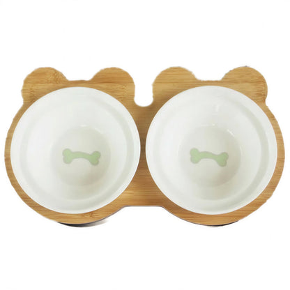 Bols d’alimentation et de boisson en céramique pour chats - MonChatBol™ Pour toi Mon chat