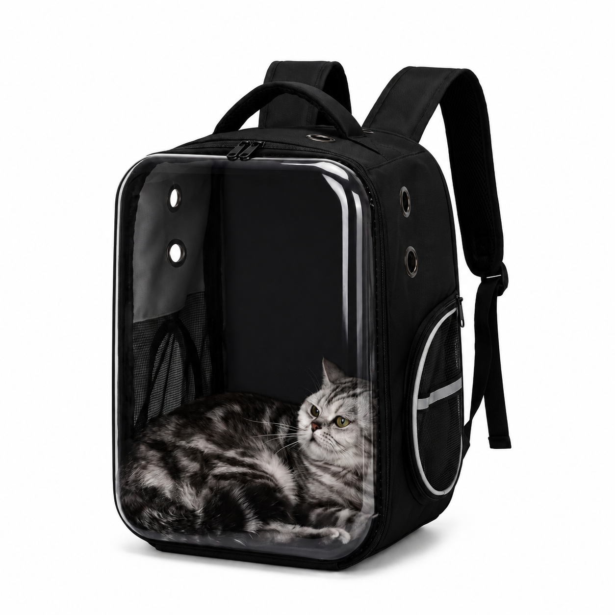 Sac à dos de transport carré pour chat Pour toi Mon chat