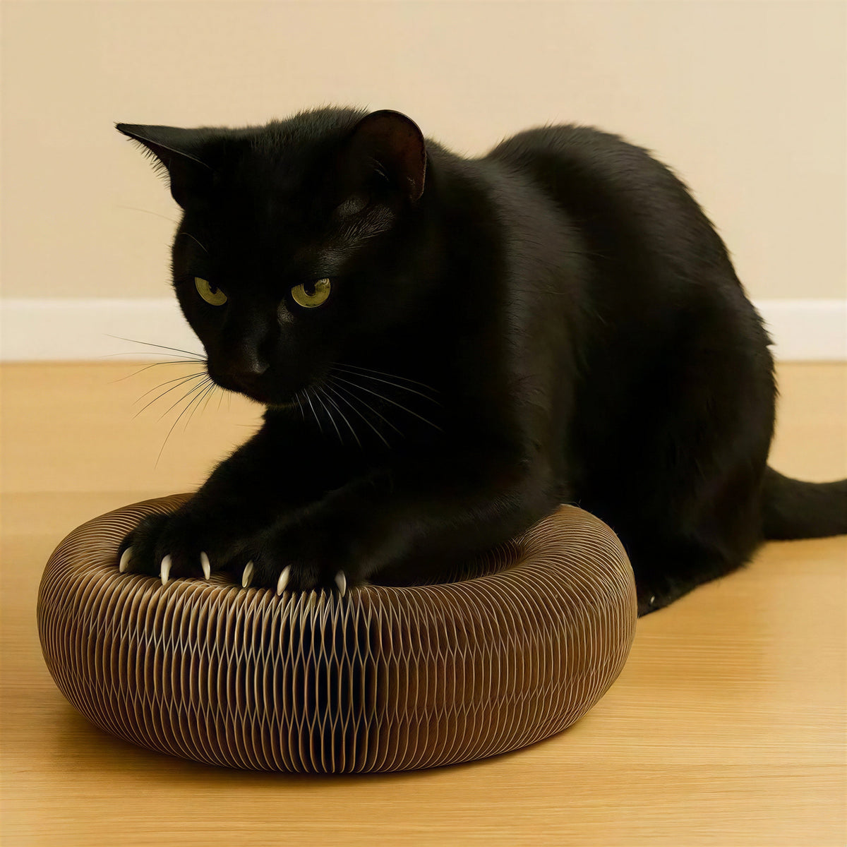 Griffoir Chat - Jouet pour Chat en Carton Ondulé avec Balle Pour toi Mon chat