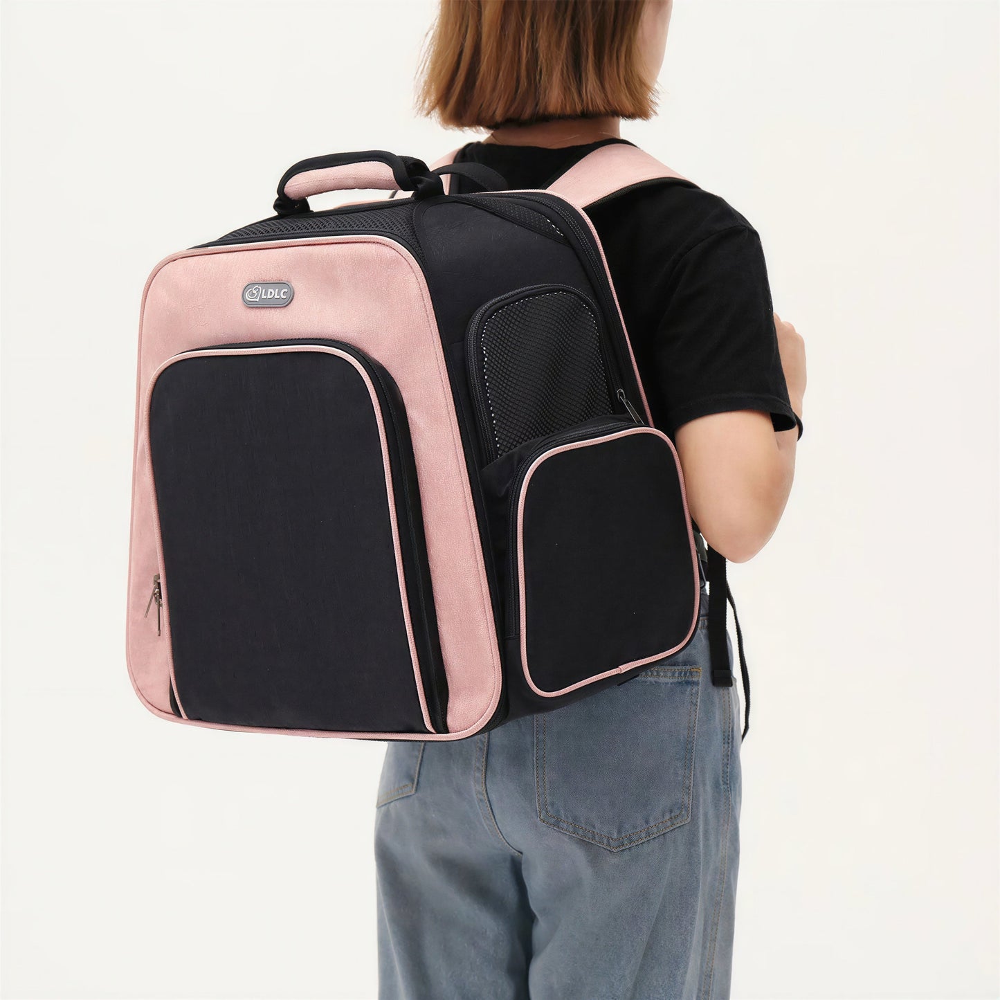 Sac à dos pliable et respirant avec fermeture éclair de sécurité pour chat Pour toi Mon chat