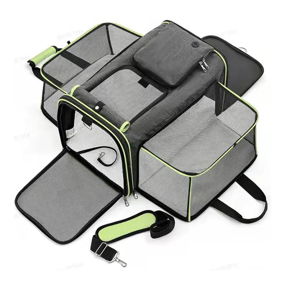 Sac de transport pliable et respirant en tissu oxford pour chat Pour toi Mon chat
