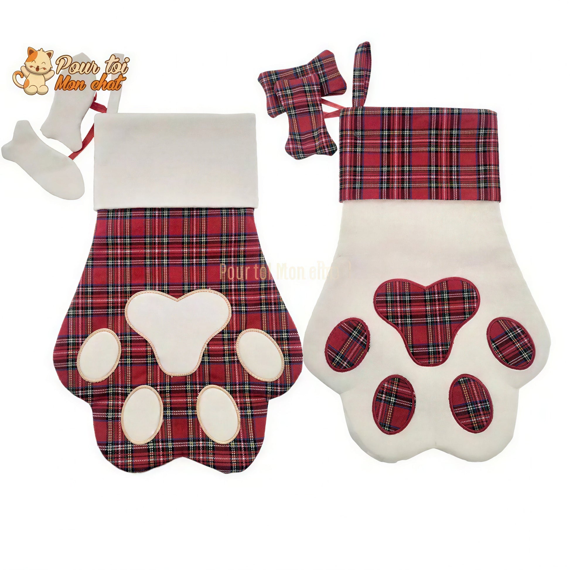 Noël Décors Chat, Chaussettes de Noël - Pour chats - Chat’chaussette’de’Noël™ Pour toi Mon chat