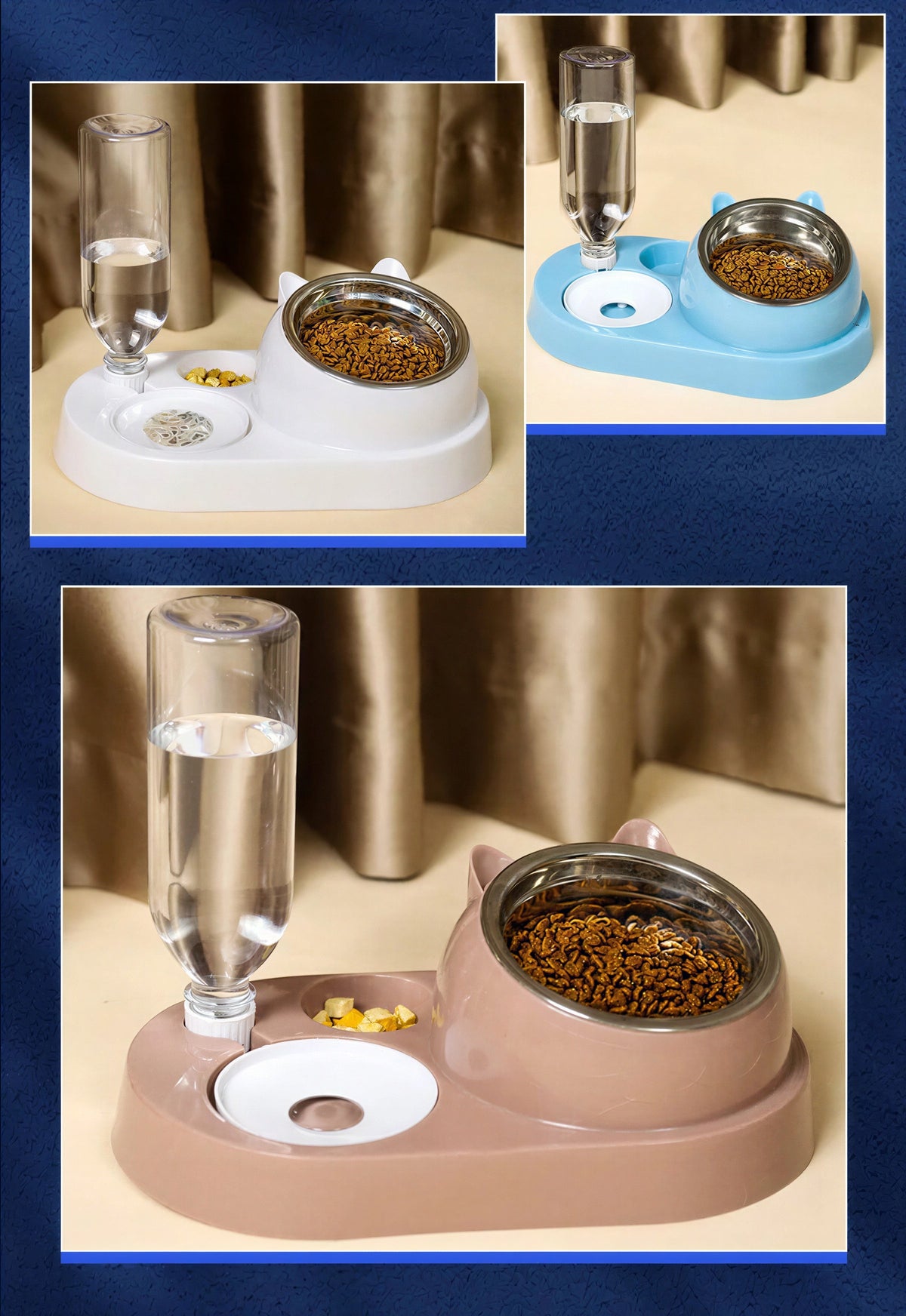 Bol en acier inoxydable pour chats Pour toi Mon chat