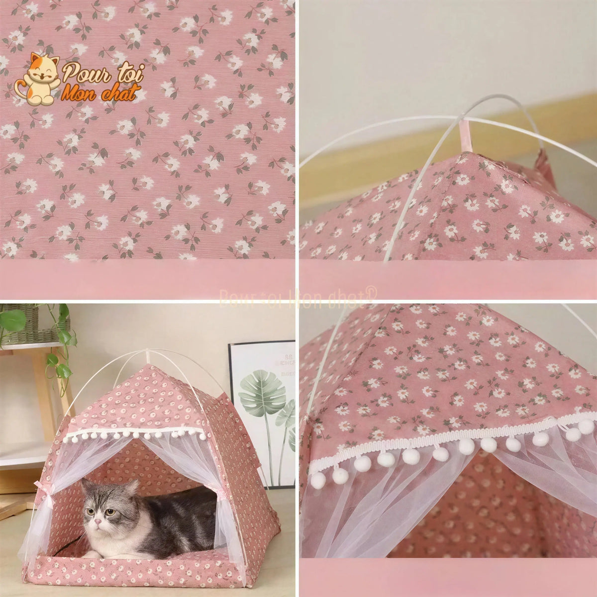TENTE TOUT CONFORT POUR CHAT – TENT’À’CHAT™ Pour toi Mon chat