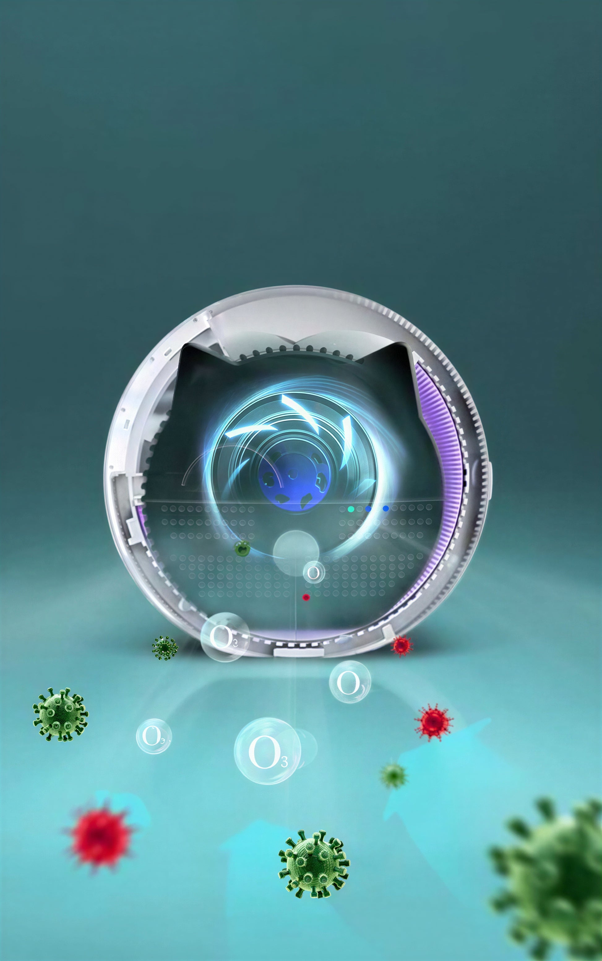 Purificateur d'air à minuterie intelligente pour chat - vue 4