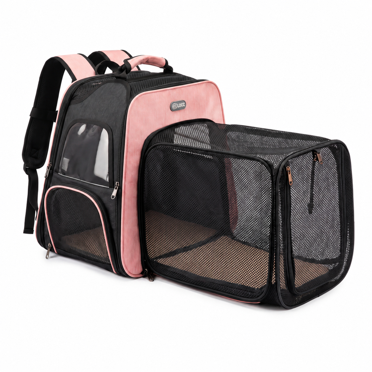 Sac à dos pliable et respirant avec fermeture éclair de sécurité pour chat Pour toi Mon chat