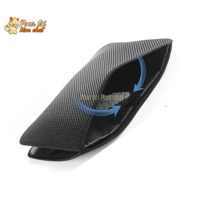 Tapis récupérateur de litière pour chat – Simple et Double-fond tapis litière Pour toi Mon chat