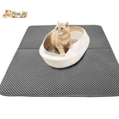 Tapis récupérateur de litière pour chat – Simple et Double-fond tapis litière Pour toi Mon chat