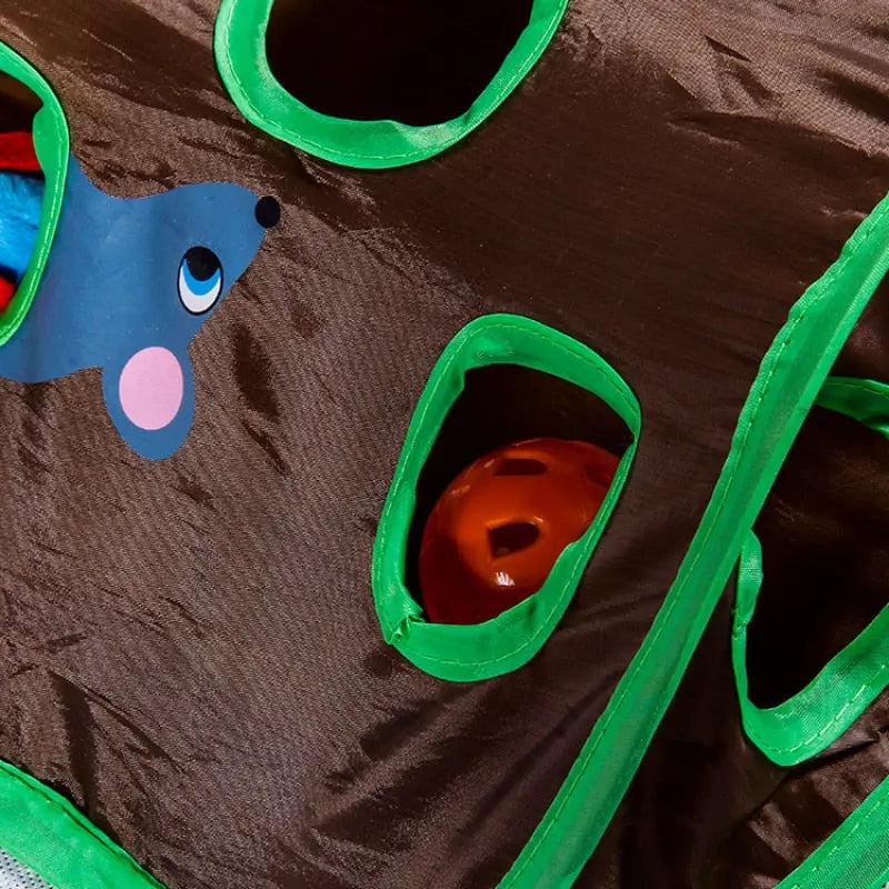 Tente de jeu à neuf trous avec souris et cloche pour chat Pour toi Mon chat