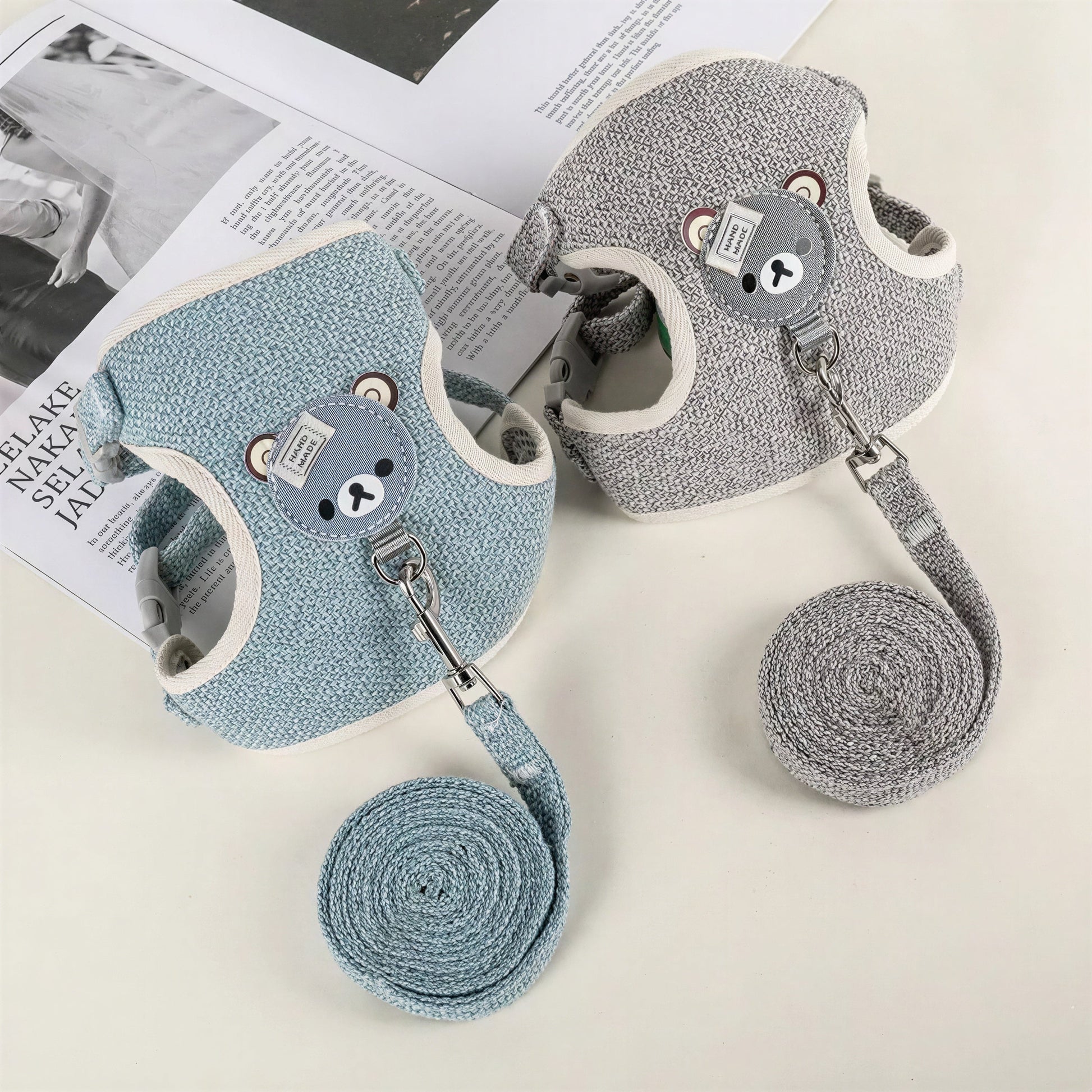 Sangle de poitrine en glaçure avec design d'ourson pour chat Pour toi Mon chat