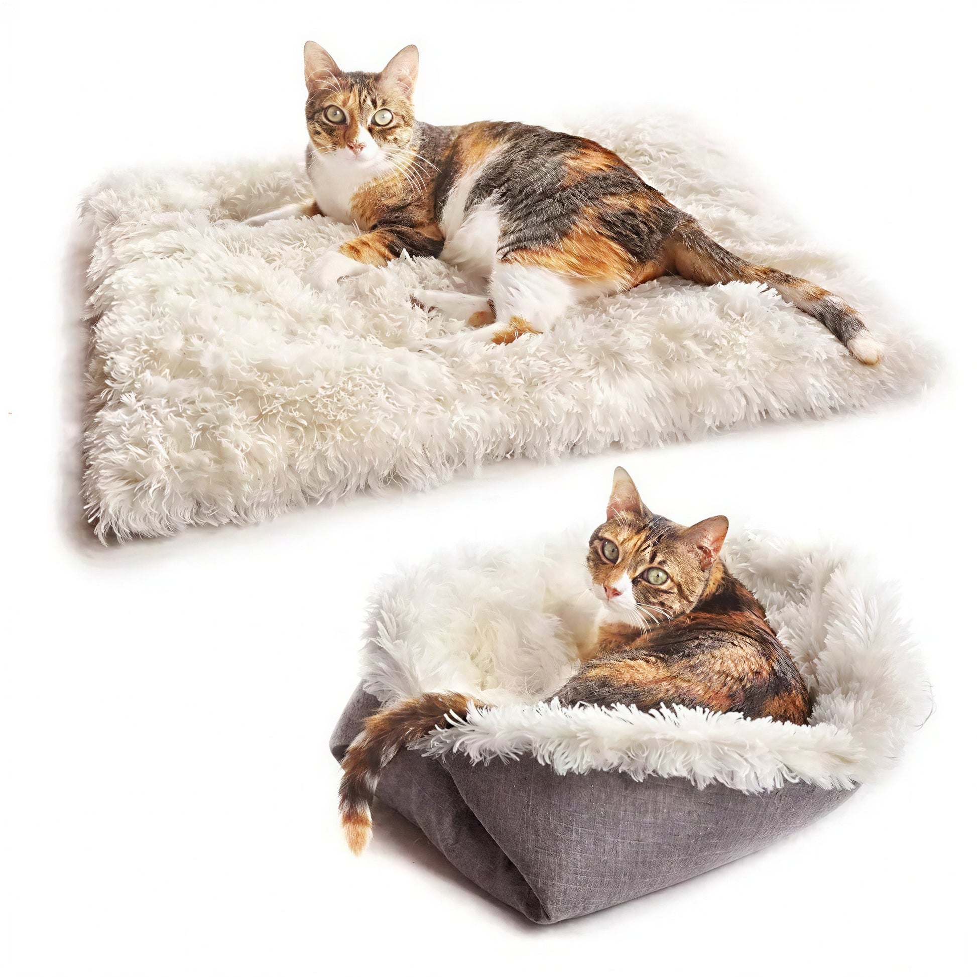 Tapis lit pour chat en velours Pour toi Mon chat