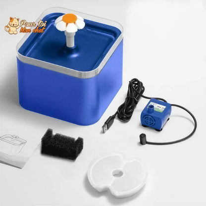 Fontaine à eau pour chats avec éclairage LED Pour toi Mon chat