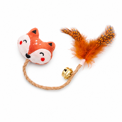 Jouet cloche en plumes pour chats Pour toi Mon chat