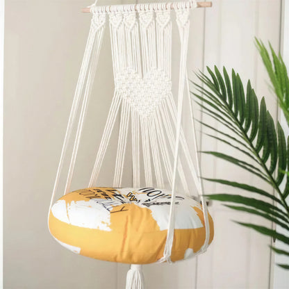 Hamac Pour Chat Blanc En Macramé Sans Coussin - vue 2