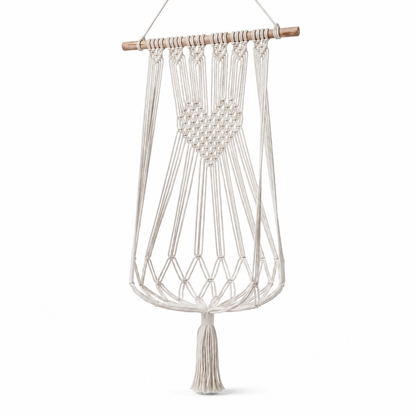 Hamac Pour Chat Blanc En Macramé Sans Coussin - vue 1