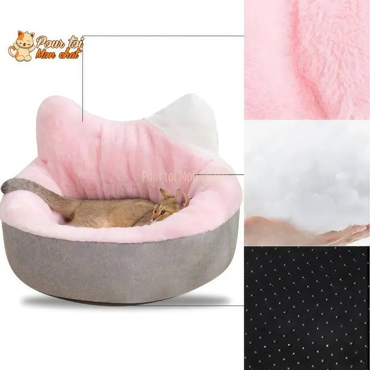 COUSSIN POUR CHAT ULTRA MOELLEUX – CHAT’FAUTEUIL™ Pour toi Mon chat