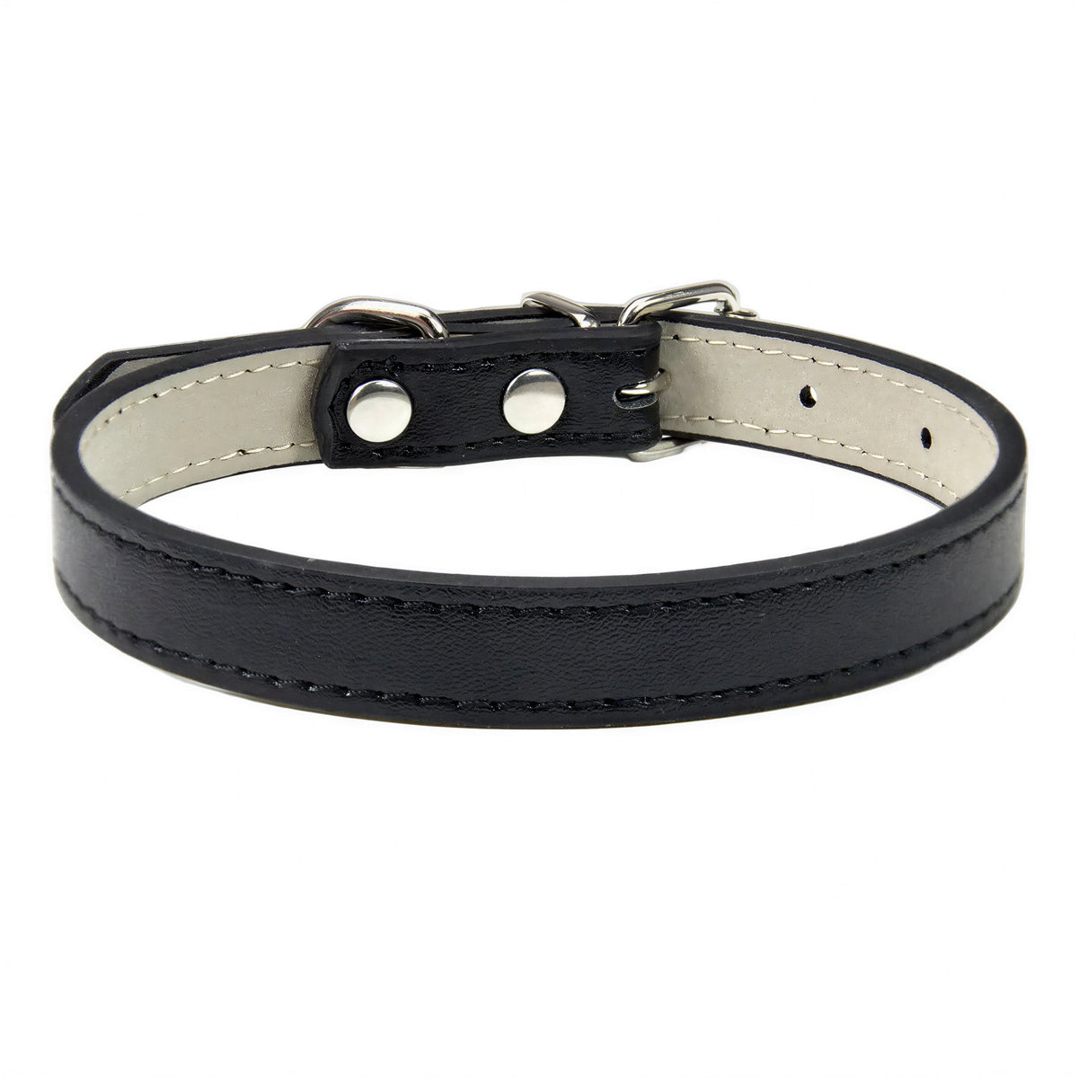 Collier en cuir souple et solide pour gros chat Pour toi Mon chat