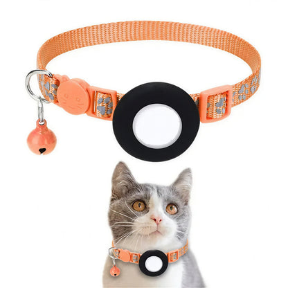 Collier Chat Anti Étranglement à Dégagement Rapide avec Emplacement pour Traqueur Pour toi Mon chat