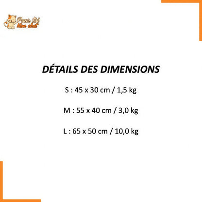 Lit de couchage tout doux - pour Chat - NITOUDOUX™ Pour toi Mon chat