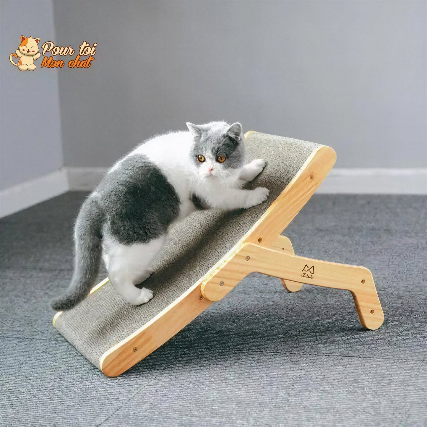 La planche à gratter 3 en 1 Griffoir, Lit, Jouet - pour Chat - Grat’Minou™ Pour toi Mon chat