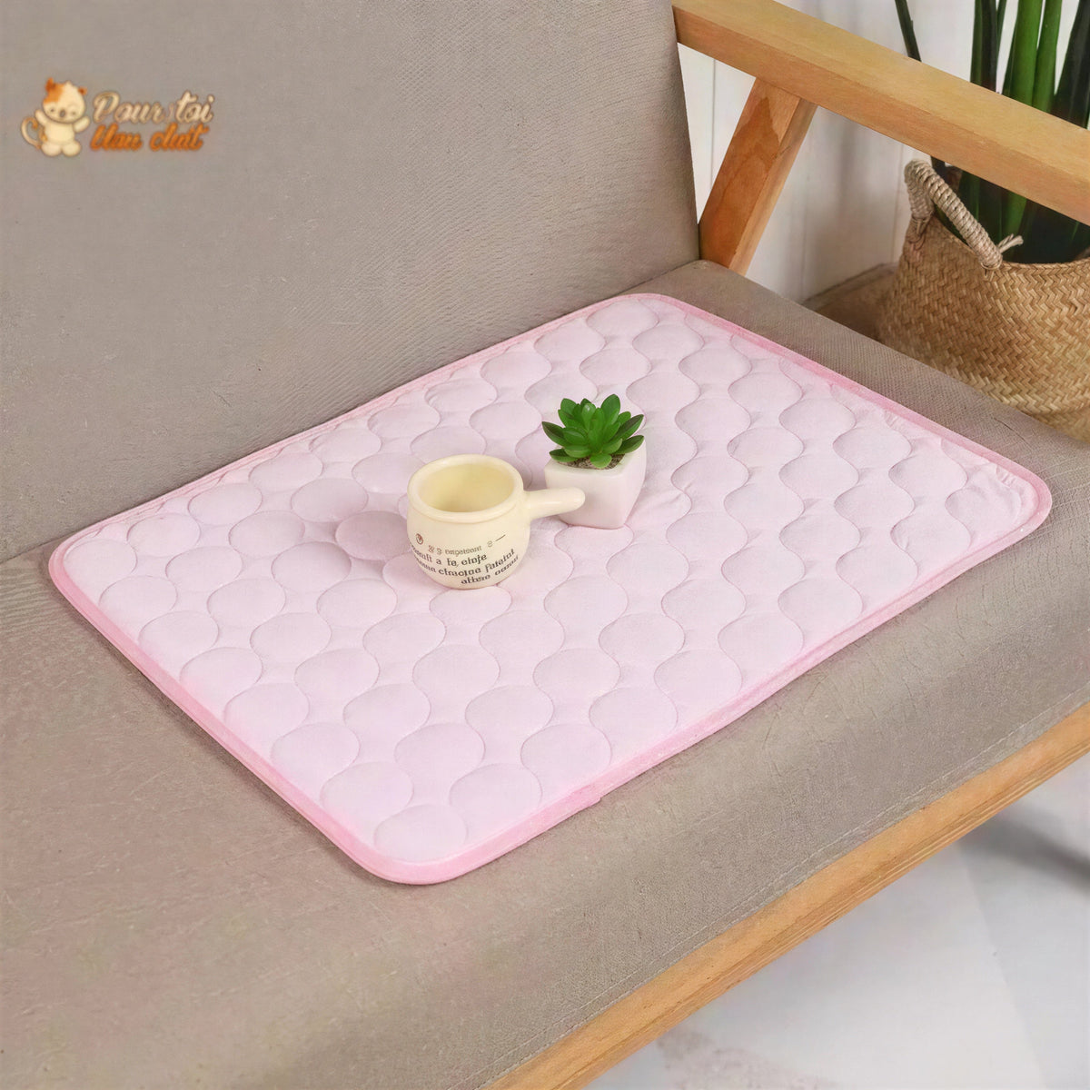 Tapis rafraîchissant & reposant - CHATauFrais™ Pour toi Mon chat