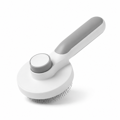 Peigne dépilatoire rond en plastique avec bouton pour chat Pour toi Mon chat
