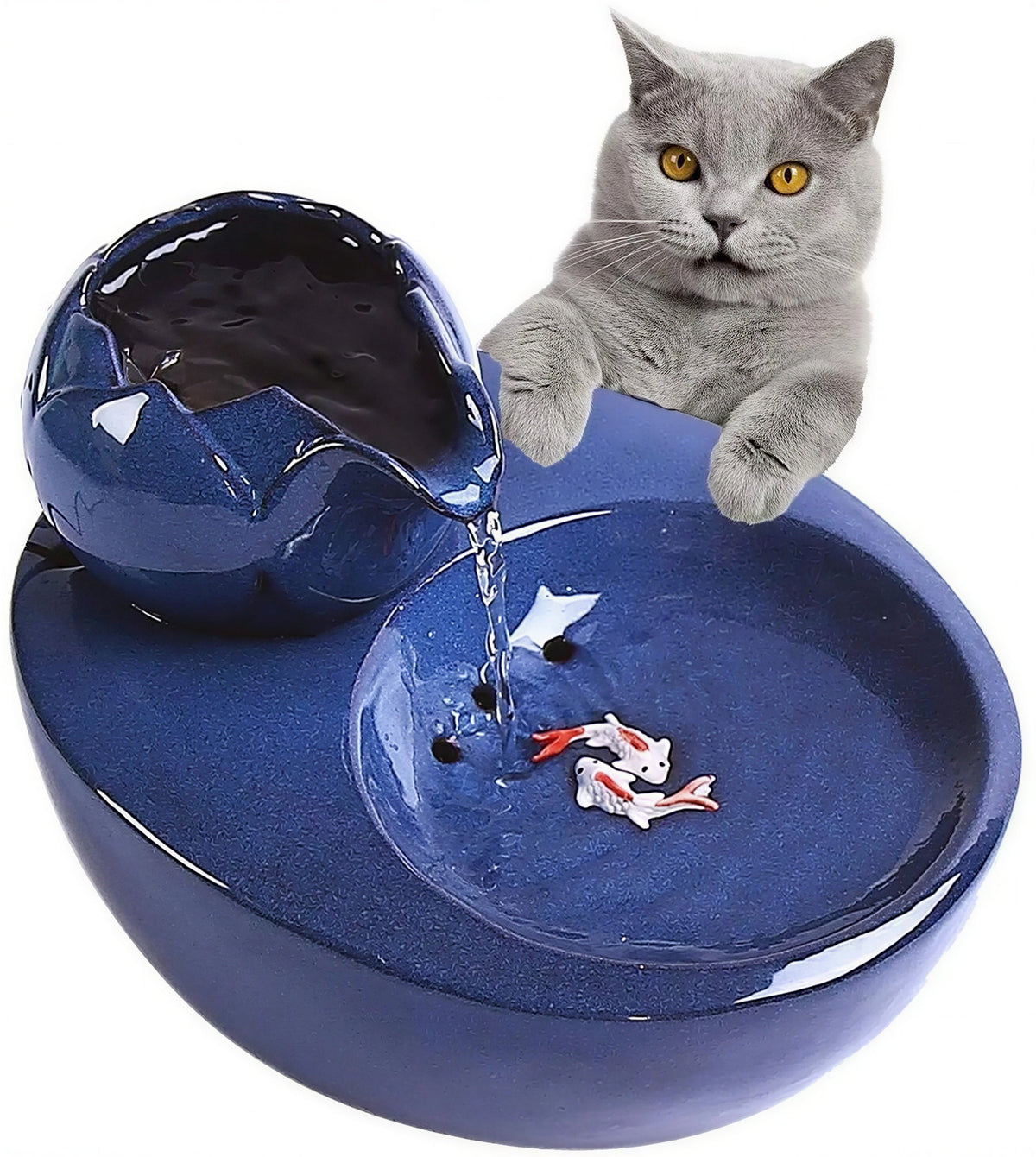 Fontaine à boire électrique en céramique pour chat Pour toi Mon chat