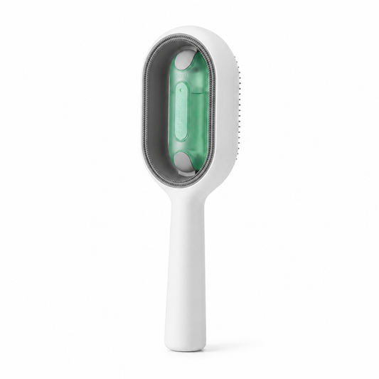 Brosse à poils en plastique avec petit réservoir d'eau et lingettes pour chat Pour toi Mon chat