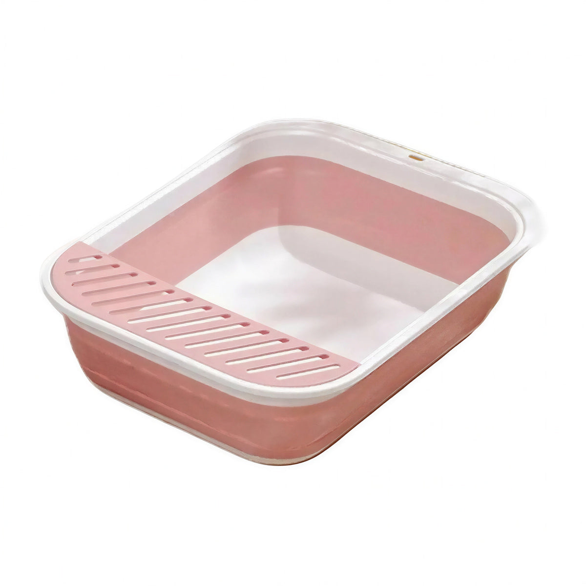 Litière Chaton Semi-Fermée avec Rebords Surélevés et Pliable Pour toi Mon chat
