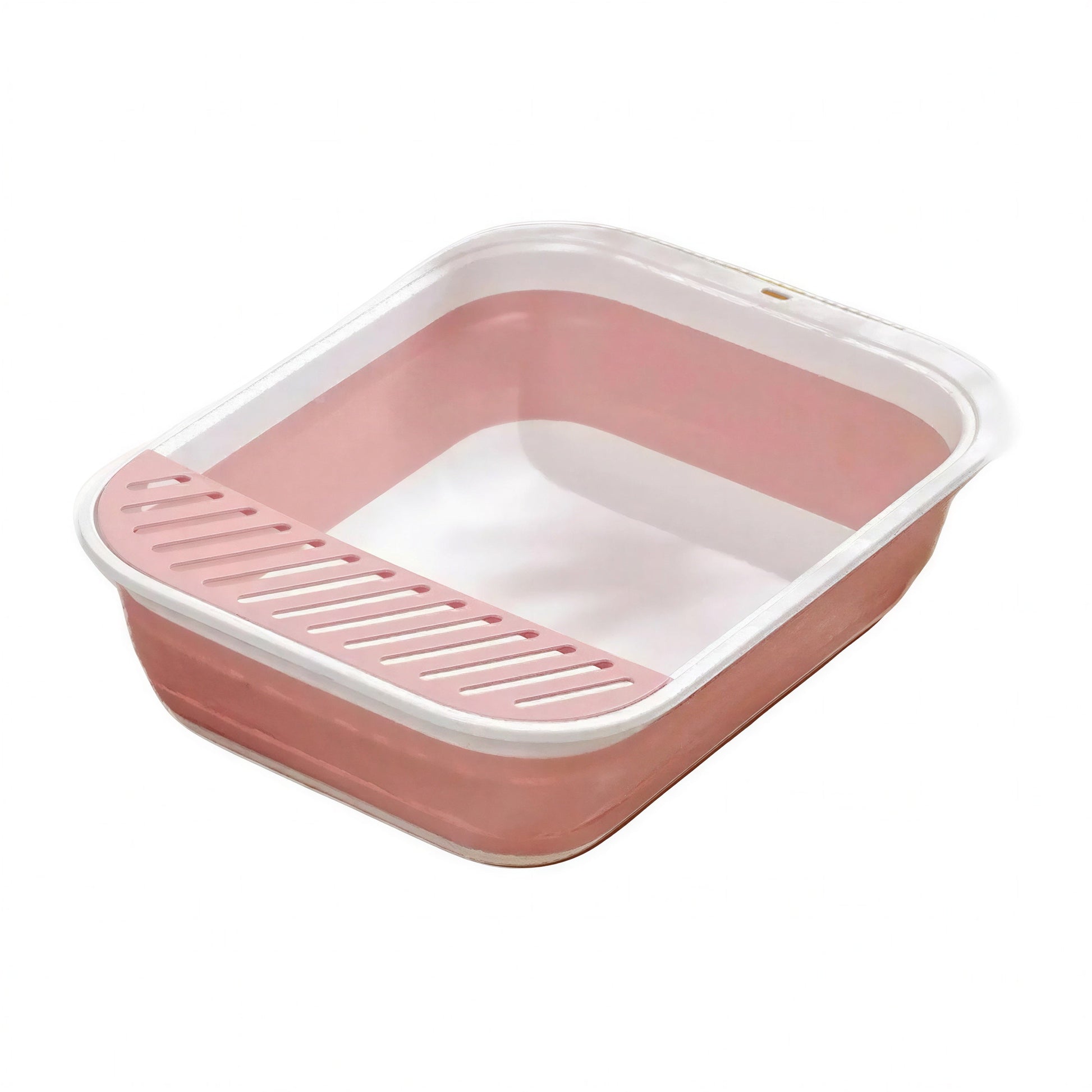 Litière Chaton Semi-Fermée avec Rebords Surélevés et Pliable Pour toi Mon chat